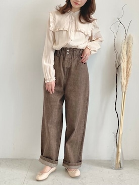 SLURR(スラー)OFFICIALさん（レディース・156cm）の春コーディネート