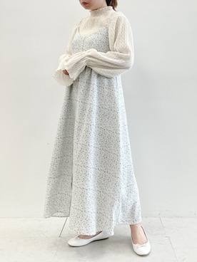 「SLURR（スラ―）のアイテム」を使った、SLURR(スラー)OFFICIALさん（レディース・153cm）の春コーディネート