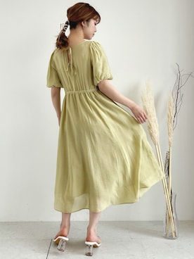 「SLURR（スラ―）のアイテム」を使った、SLURR(スラー)OFFICIALさん（レディース・156cm）の春コーディネート