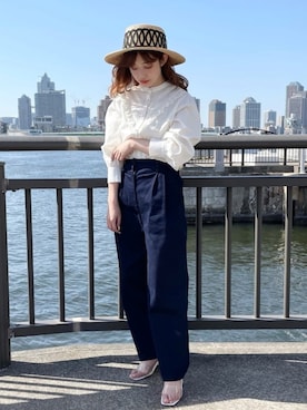 「フレンチカジュアル」｜SLURR(スラー)OFFICIALさん（レディース・156cm）の春コーディネート