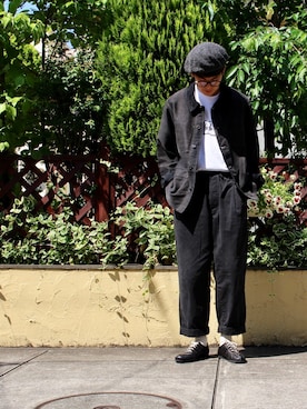 「MASTER&Co（マスターアンドコー）のアイテム（パンツ）」を使った、pettyさん（メンズ・170cm）の春コーディネート