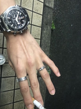 「OMEGA シーマスター」｜Mad Shimonさん（メンズ・163cm）の冬コーディネート