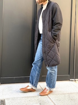 「DRIES VAN NOTEN（ドリスヴァンノッテン）のアイテム（シューズ）」を使った、san🦔さん（レディース・158cm）の冬コーディネート