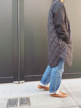 「DRIES VAN NOTEN（ドリスヴァンノッテン）のアイテム（シューズ）」を使った、san🦔さん（レディース・158cm）の冬コーディネート