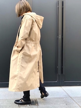 「チョコ色に染まれ」｜「アイテム（マウンテンパーカー）」を使った、san🦔さん（レディース・158cm）の冬コーディネート