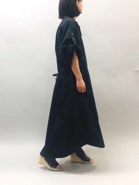 「Munich（ミューニック）のアイテム（シャツワンピース）」を使った、san🦔さん（レディース・158cm）の春コーディネート