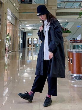 「MUJI」｜「アイテム（アクセサリー）」を使った、echoalcoholさん（レディース・168cm）の春コーディネート