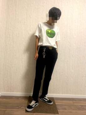 「HARE（ハレ）のアイテム（キーホルダー）」を使った、🍑ムー🍑さん（メンズ・173cm）の夏コーディネート