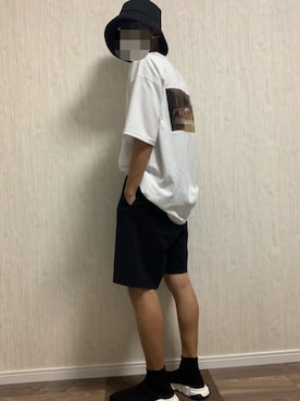 「スピードトレーナー」｜🍑ムー🍑さん（メンズ・173cm）の夏コーディネート