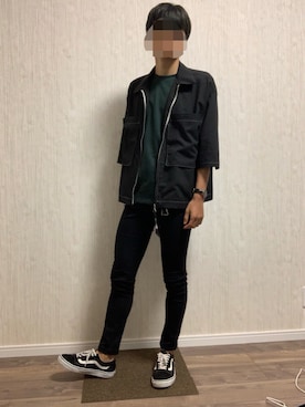 「時計」｜「アイテム（その他アウター）」を使った、🍑ムー🍑さん（メンズ・173cm）の夏コーディネート