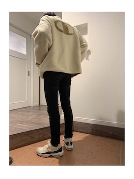 「NIKE（ナイキ）のナイキ エア マックス 95 プレミアム コントラスト ウィメンズシューズ / NIKE AIR MAX 95 PREMIUM CONTRAST（スニーカー）」を使った、🍑ムー🍑さん（メンズ・173cm）の冬コーディネート