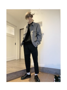 「KIRSH（キルシー）のアイテム（スウェット）」を使った、🍑ムー🍑さん（メンズ・173cm）の冬コーディネート