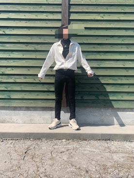 「NIKE（ナイキ）のナイキ エア マックス 95 プレミアム コントラスト ウィメンズシューズ / NIKE AIR MAX 95 PREMIUM CONTRAST（スニーカー）」を使った、🍑ムー🍑さん（メンズ・173cm）の春コーディネート