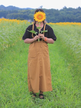 「WC（ダブル シー）のアイテム（腕時計）」を使った、えっちゃん☺︎さん（レディース・154cm）の夏コーディネート