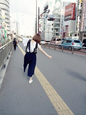 「GAL FIT（ギャルフィット）のアイテム（つなぎ/オールインワン）」を使った、KNEさん（レディース・168cm）の春コーディネート