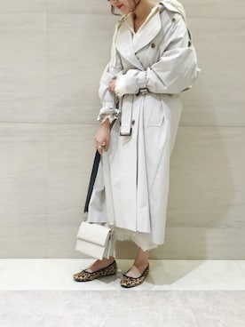 「袖ボリューム」｜「アイテム（その他アウター）」を使った、sakuraさん（レディース・165cm）の秋コーディネート
