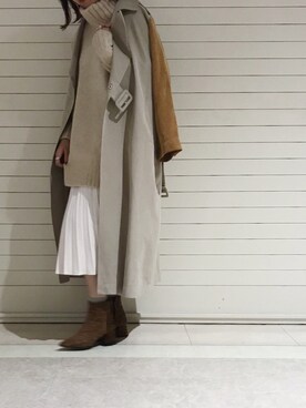「ストリート服が好き」｜「アイテム（トレンチコート）」を使った、sakuraさん（レディース・165cm）の秋コーディネート