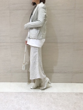 「BLACK SCORE（ブラックスコア）のアイテム」を使った、sakuraさん（レディース・165cm）の冬コーディネート