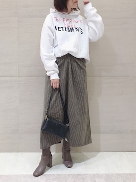 「BLACK SCORE（ブラックスコア）のアイテム」を使った、sakuraさん（レディース・165cm）の秋コーディネート