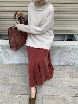 「秋のマイ旬スタイル」｜「アイテム（バレエシューズ）」を使った、sakuraさん（レディース・165cm）の秋コーディネート