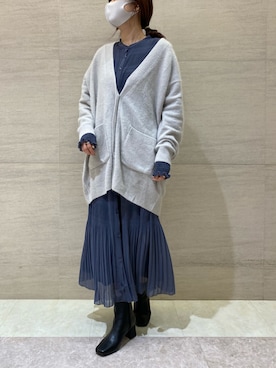 「スクエアトゥ」｜「アイテム（ブーティ）」を使った、sakuraさん（レディース・165cm）の冬コーディネート