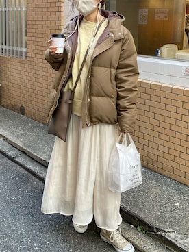 「Johnbull Private labo（ジョンブルプライベートラボ）のアイテム（トップス）」を使った、sakuraさん（レディース・165cm）の冬コーディネート