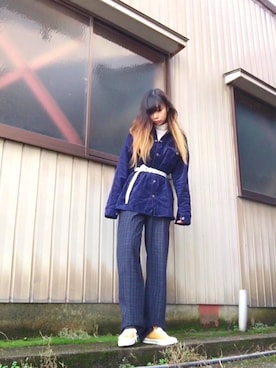 「コーデュロイシャツ」｜しょーんさん（レディース・166cm・20代）の冬コーディネート