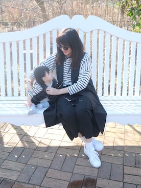 「ボーダーリンク」｜utamama210さん（レディース・172cm）の冬コーディネート