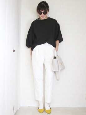 「myuのアイテム（パンツ、グリーン系）」を使った、utamama210さん（レディース・172cm）の冬コーディネート