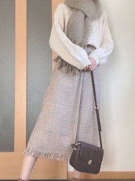 「ラテコーデ」｜ayapi02さん（レディース・165cm）の冬コーディネート
