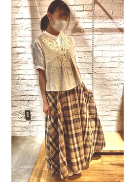 natsuさん（レディース・154cm）の夏コーディネート