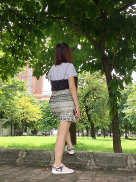 「PULL&BEAR（プルアンドベア）のアイテム（キャミソール）」を使った、vivi04さん（レディース・160cm）の夏コーディネート