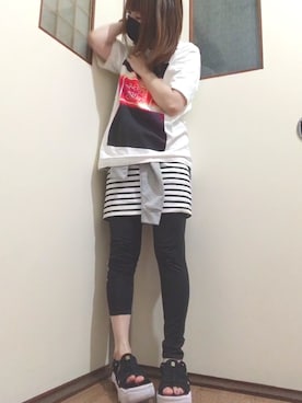 「ROXY（ロキシー）のアイテム（パンツ）」を使った、memecoco✶*°さん（レディース・146cm）の秋コーディネート