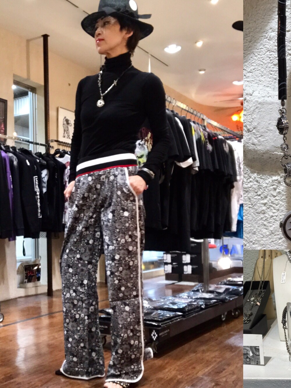 「RINGselectshop、eachxother、GEM KINGDOM、Muhlbauer、カジュアル、spring、springstlye」｜「EACH×OTHERのアイテム（その他パンツ、グレー系）」を使った、MizueTakahashiさん（レディース・165cm）の春コーディネートの1枚目の写真