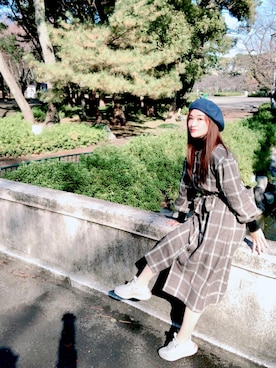 「AS KNOW AS plus（アズノゥアズプラス）のアイテム（ワンピース）」を使った、vivianさん（レディース・167cm）の冬コーディネート
