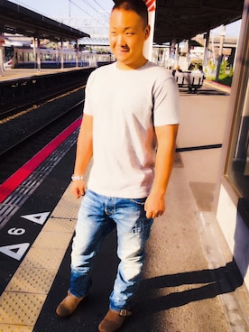 「SENDRA（センドラ）のアイテム」を使った、としかつさん（メンズ・170cm）の春コーディネート