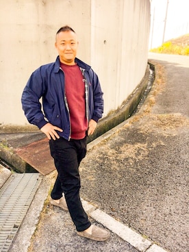 「ラルフローレン」｜「アイテム（ナイロンジャケット）」を使った、としかつさん（メンズ・171cm）の秋コーディネート