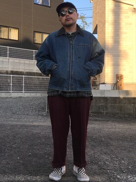 「united arrows」｜「アイテム（キャップ）」を使った、MACCHANNさん（メンズ・170cm）の春コーディネート