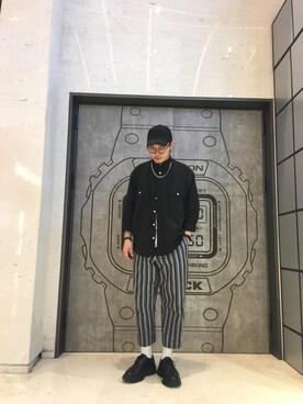「initial（イニシャル）のアイテム（トップス）」を使った、Leo.yuさん（メンズ・175cm）の夏コーディネート