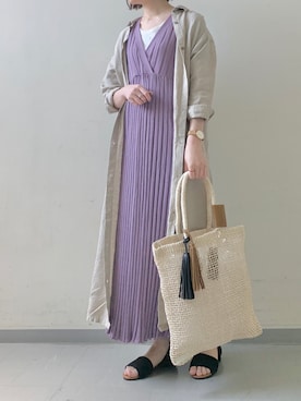 hollyさん（レディース・160cm）の春コーディネート