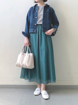 hollyさん（レディース・160cm）の春コーディネート