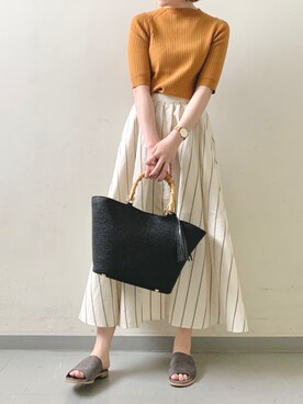 hollyさん（レディース・160cm）の春コーディネート