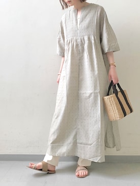 「URBAN RESEARCH DOORS（アーバンリサーチドアーズ）のハイライズデニムパンツ（デニムパンツ）」を使った、hollyさん（レディース・160cm）の夏コーディネート