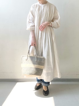 「URBAN RESEARCH DOORS（アーバンリサーチドアーズ）のハイライズデニムパンツ（デニムパンツ）」を使った、hollyさん（レディース・160cm）の春コーディネート