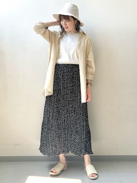 「GRAY（グライ）のアイテム（アクセサリー）」を使った、hollyさん（レディース・160cm）の春コーディネート