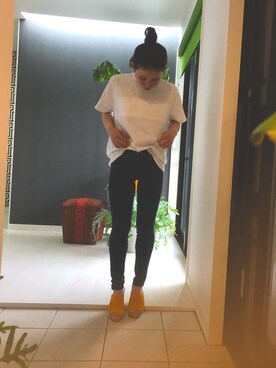 「PLST（プラステ）のアイテム（シューズ）」を使った、bistyleさん（レディース・154cm）の夏コーディネート