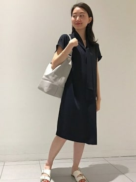 「Noble（ノーブル）のアイテム（ワンピース）」を使った、miyuuさん（レディース・158cm）の夏コーディネート