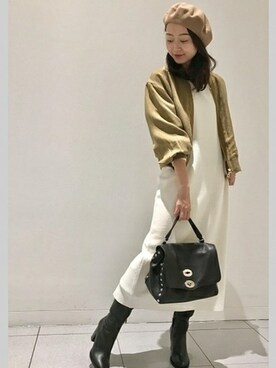 「Noble（ノーブル）のアイテム（ブルゾン）」を使った、miyuuさん（レディース・158cm）の秋コーディネート