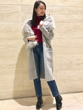 「Noble（ノーブル）のアイテム（デニムパンツ）」を使った、miyuuさん（レディース・158cm）の秋コーディネート