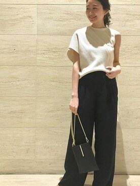 「Noble（ノーブル）のアイテム（Tシャツ/カットソー）」を使った、miyuuさん（レディース・158cm）の春コーディネート